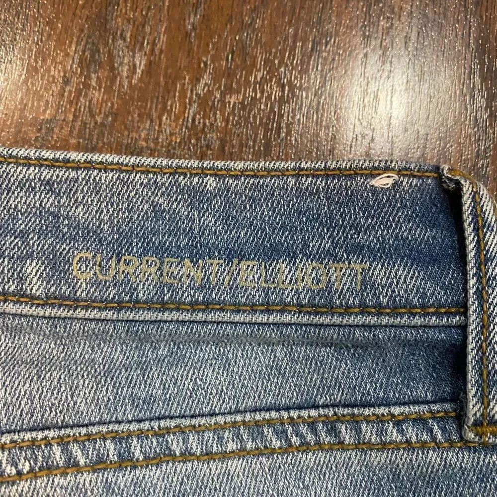 Current Elliott THE TURNT ANKLE SKINNY STILETTO JEAN - Keeling Studded